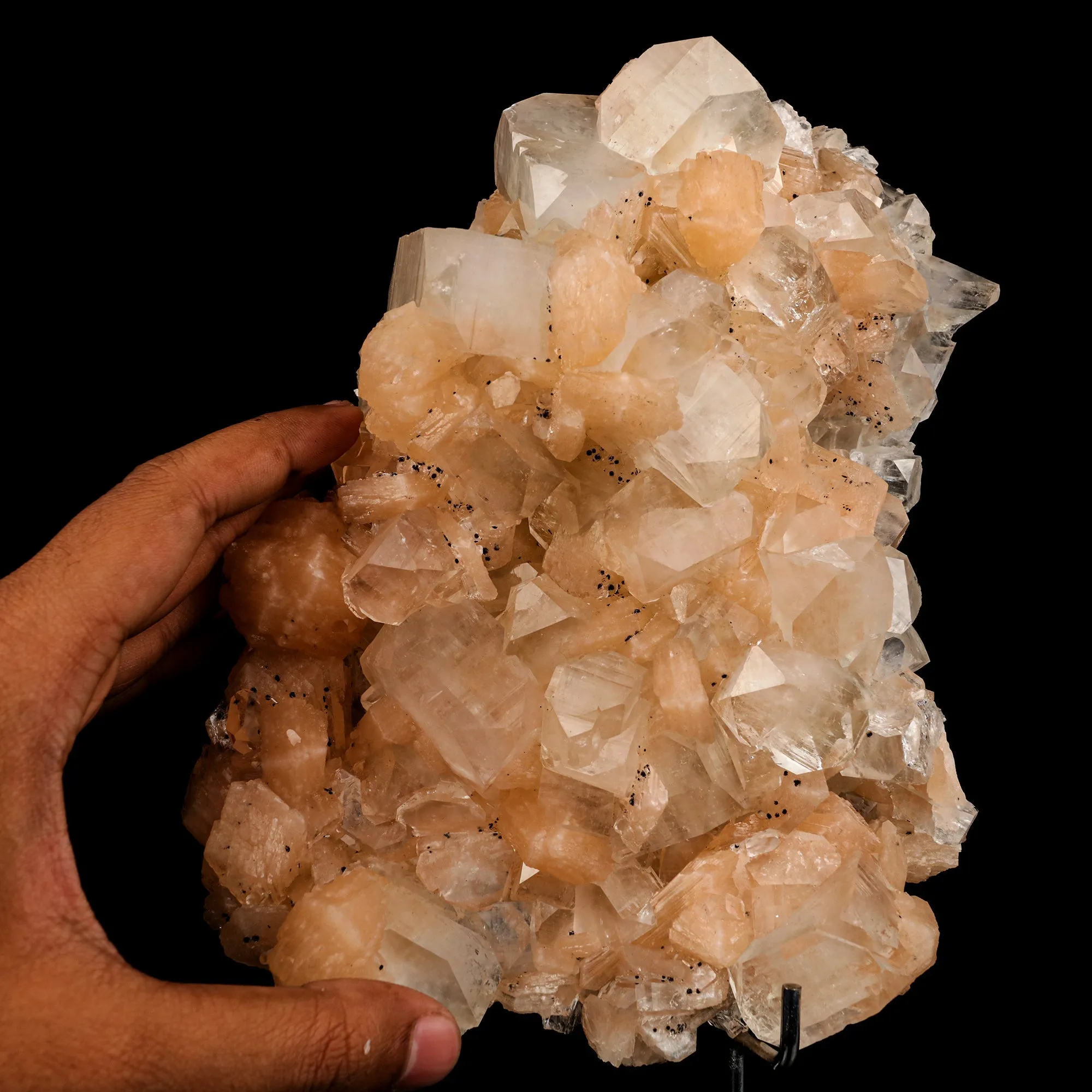 Apophyllite Cubes with Stilbite Natural Mineral Specimen - image 5
