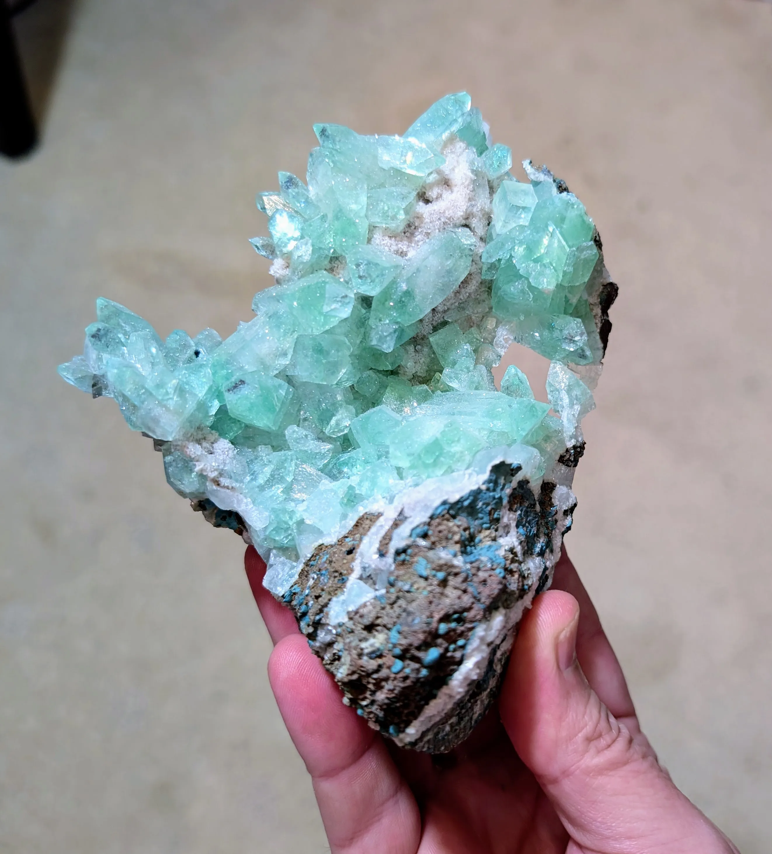 Apophyllite from India, Maharashtra, Pune Division, Pune District - image 3