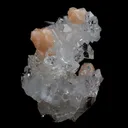 Apophyllite Gemmy Crystals with Stilbite Natural Mineral Specimen - image 5