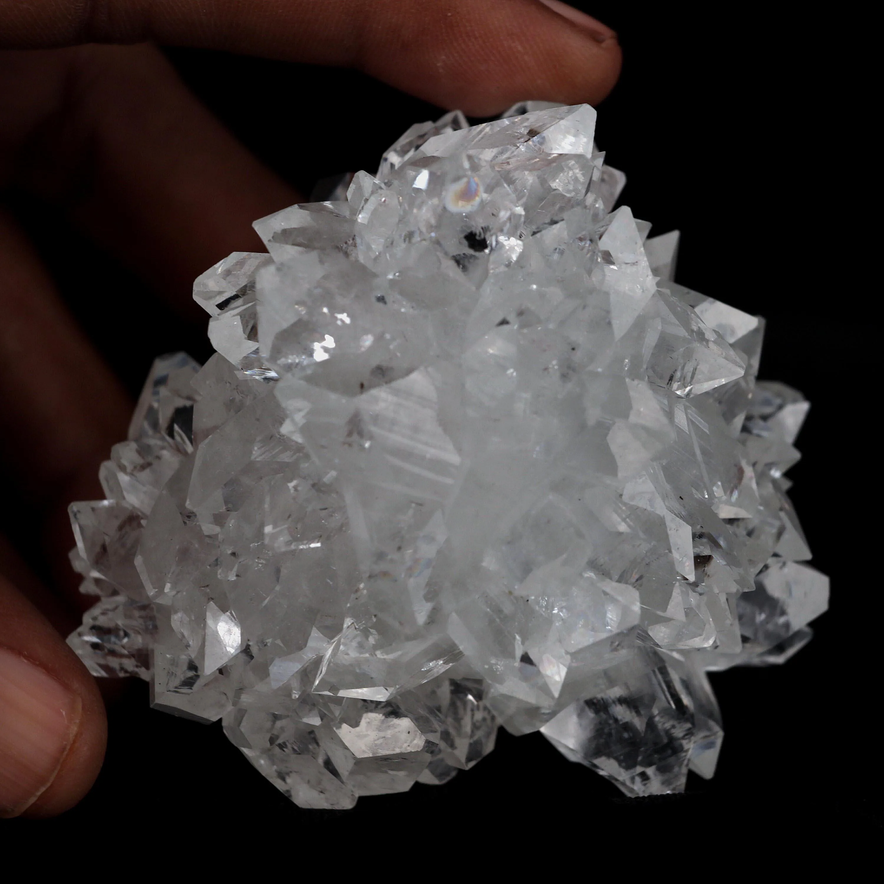Apophyllite Gemmy Crystals with Stilbite Natural Mineral Specimen - image 4