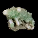 Apophyllite Green Crystal with Stilbite Natural Mineral Specimen - image 3