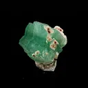 Apophyllite Green Cube on Chalcedony Natural Mineral Specimen - image 2