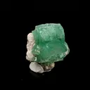 Apophyllite Green Cube on Chalcedony Natural Mineral Specimen - image 3