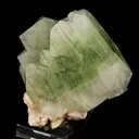 Apophyllite green cube with Heulandite Natural Mineral Specimen - image 3