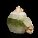 Apophyllite green cube with Heulandite Natural Mineral Specimen - image 3