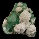 Apophyllite Green Cube with Mordenite Free Standing Natural Mineral Specimen - image 1