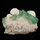 Apophyllite Green Cube with Mordenite Free Standing Natural Mineral Specimen - image 3