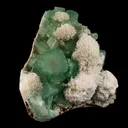 Apophyllite Green Cube with Mordenite Free Standing Natural Mineral Specimen - image 3