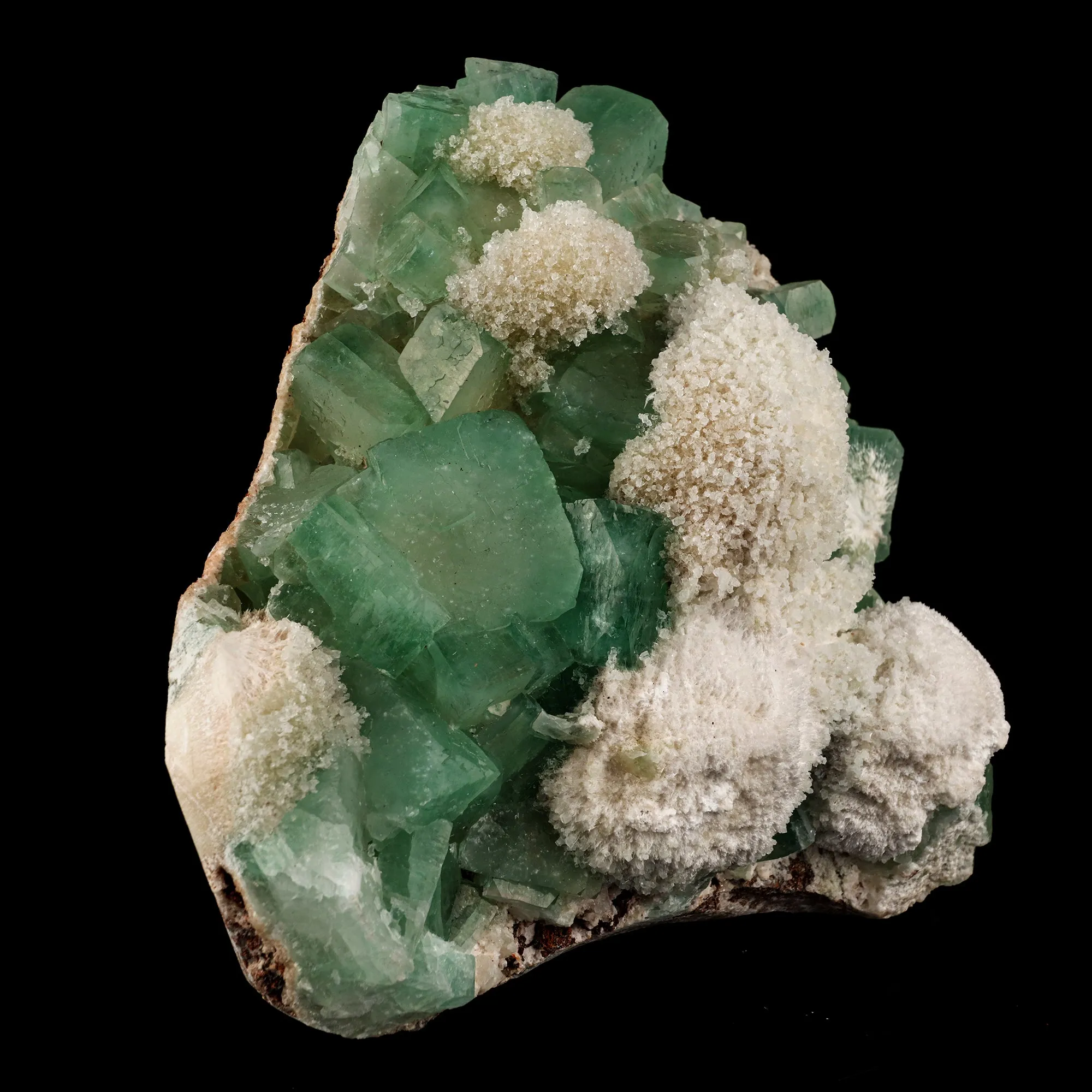Apophyllite Green Cube with Mordenite Free Standing Natural Mineral Specimen - image 3