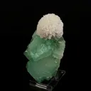 Apophyllite Green Cube with Mordenite Natural Mineral Specimen - image 3