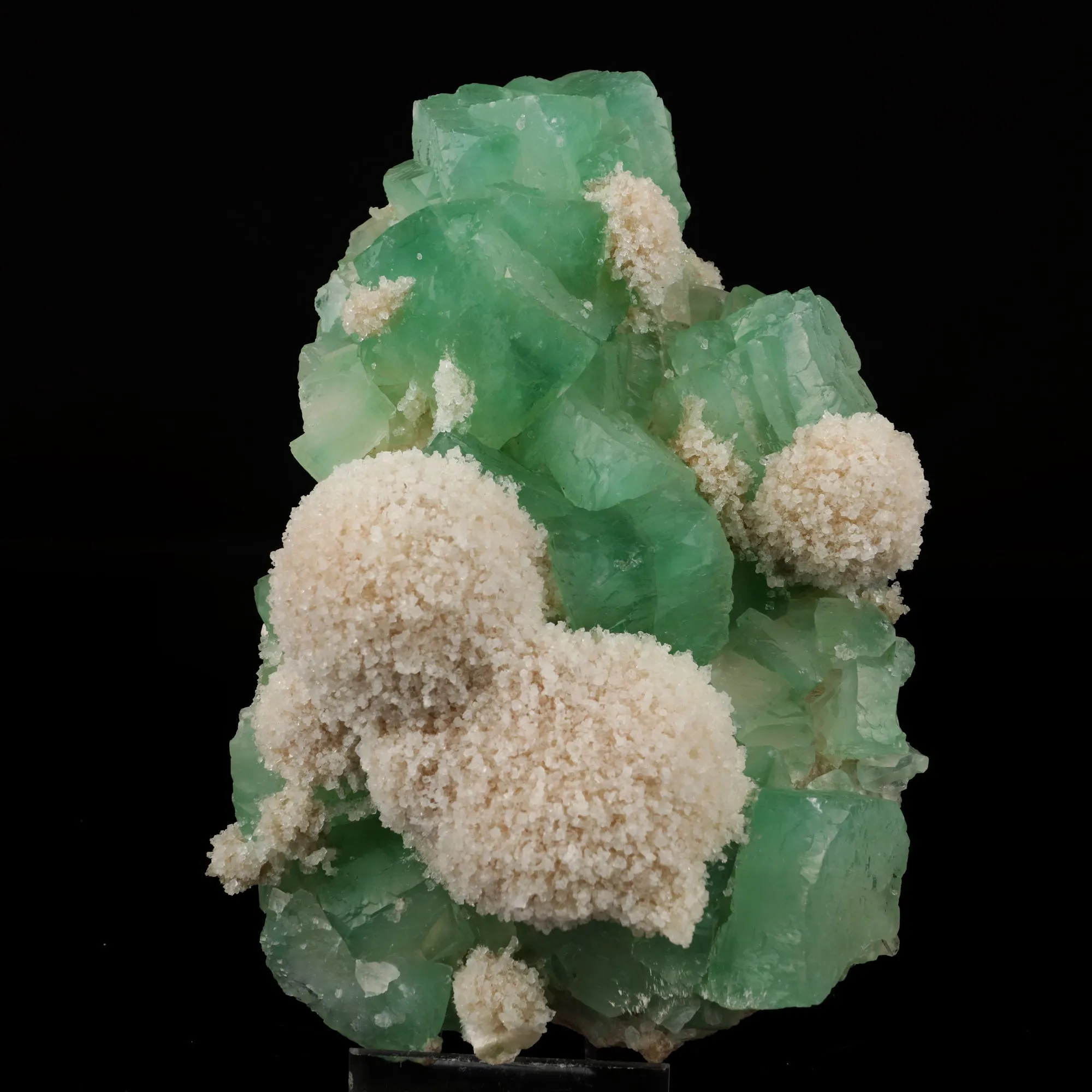 Apophyllite Green Cube with Mordenite Natural Mineral Specimen - image 1