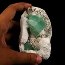 Apophyllite Green Cube with Mordenite Natural Mineral Specimen - image 4