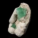 Apophyllite Green Cube with Mordenite Natural Mineral Specimen - image 2