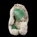 Apophyllite Green Cube with Mordenite Natural Mineral Specimen - image 1