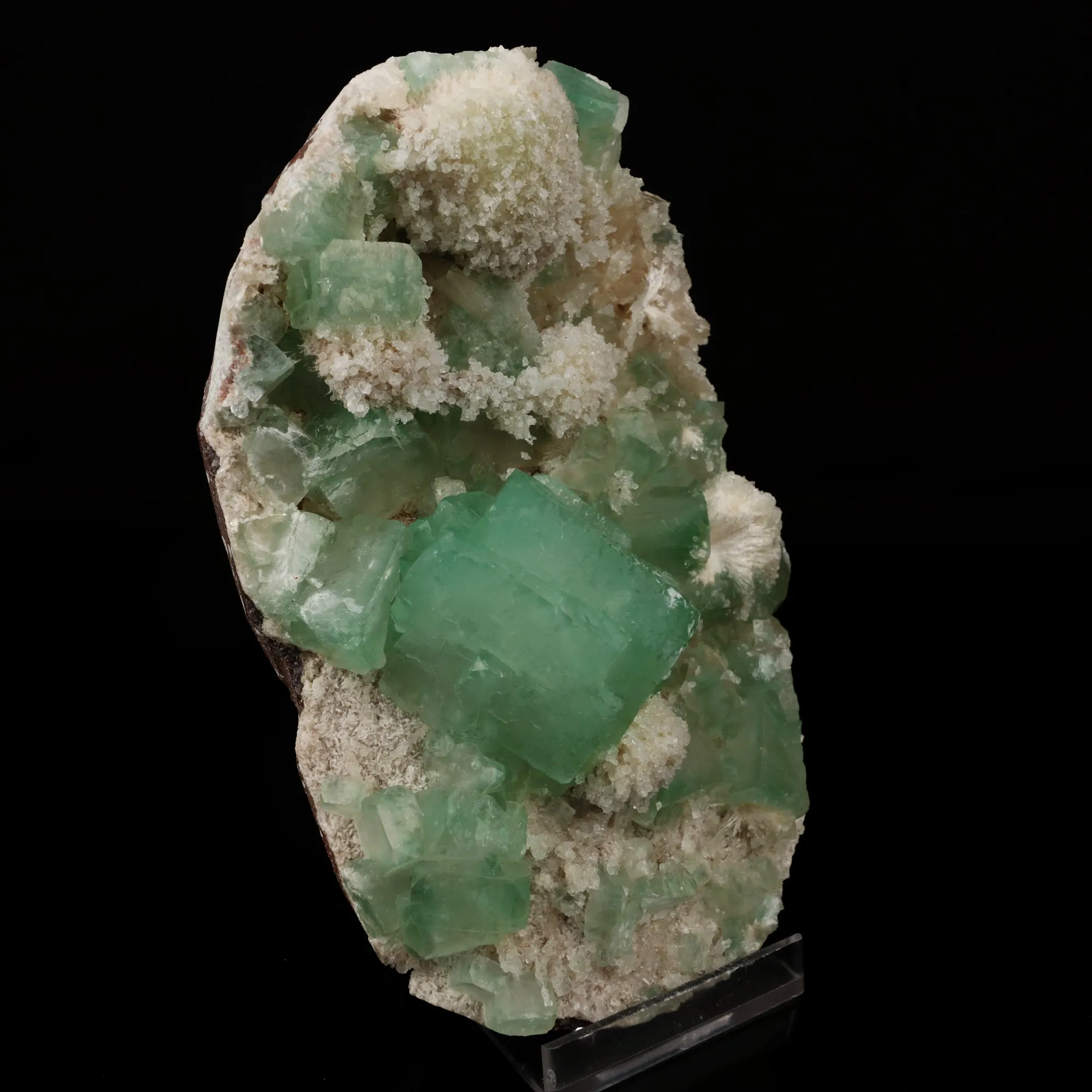 Apophyllite Green Cube with Mordenite Natural Mineral Specimen - image 3