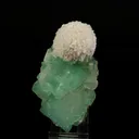 Apophyllite Green Cube with Mordenite Natural Mineral Specimen - image 1