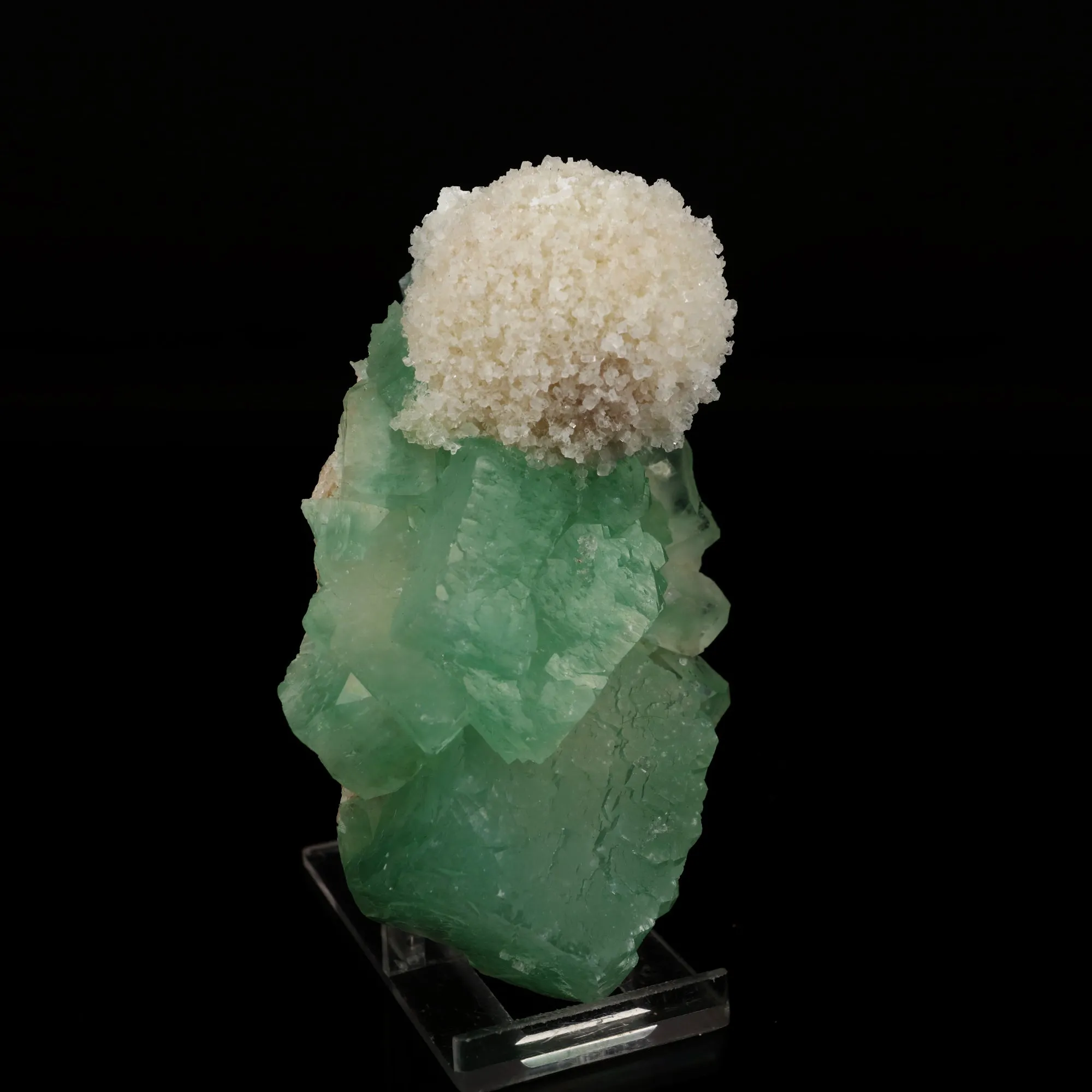 Apophyllite Green Cube with Mordenite Natural Mineral Specimen - image 2