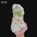 Apophyllite green cube with Stilbite Natural Mineral Specimen - image 5