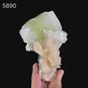 Apophyllite green cube with Stilbite Natural Mineral Specimen - image 6