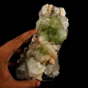 Apophyllite green cube with Stilbite Natural Mineral Specimen - image 4
