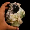 Apophyllite green cube with Stilbite Natural Mineral Specimen - image 5
