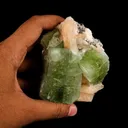 Apophyllite green cube with Stilbite Natural Mineral Specimen - image 4