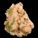 Apophyllite green cube with Stilbite Natural Mineral Specimen - image 3