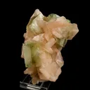 Apophyllite green cube with Stilbite Natural Mineral Specimen - image 2