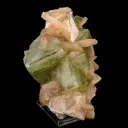 Apophyllite green cube with Stilbite Natural Mineral Specimen - image 3