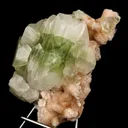 Apophyllite green cube with Stilbite Natural Mineral Specimen - image 2