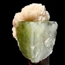 Apophyllite green cube with Stilbite Natural Mineral Specimen - image 1