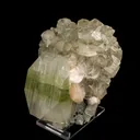 Apophyllite green cube with Stilbite Natural Mineral Specimen - image 3