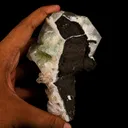 Apophyllite green cube with Stilbite Natural Mineral Specimen - image 5