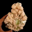 Apophyllite green cube with Stilbite Natural Mineral Specimen - image 4