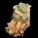 Apophyllite green cube with Stilbite Natural Mineral Specimen - image 1