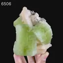 Apophyllite green cube with Stilbite Natural Mineral Specimen - image 6