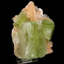 Apophyllite green cube with Stilbite Natural Mineral Specimen - image 3