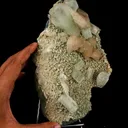Apophyllite green Cubes with Stilbite and Heulandite Natural Mineral Specimen - image 5