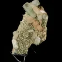 Apophyllite green Cubes with Stilbite and Heulandite Natural Mineral Specimen - image 3