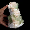 Apophyllite Green Cubes with Stilbite Natural Mineral Specimen - image 4