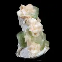 Apophyllite Green Cubes with Stilbite Natural Mineral Specimen - image 1