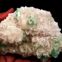 Apophyllite green disco formation on Stilbite Natural Mineral Specimen - image 6