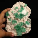 Apophyllite green with Mordenite Free Standing Natural Mineral Specimen - image 4