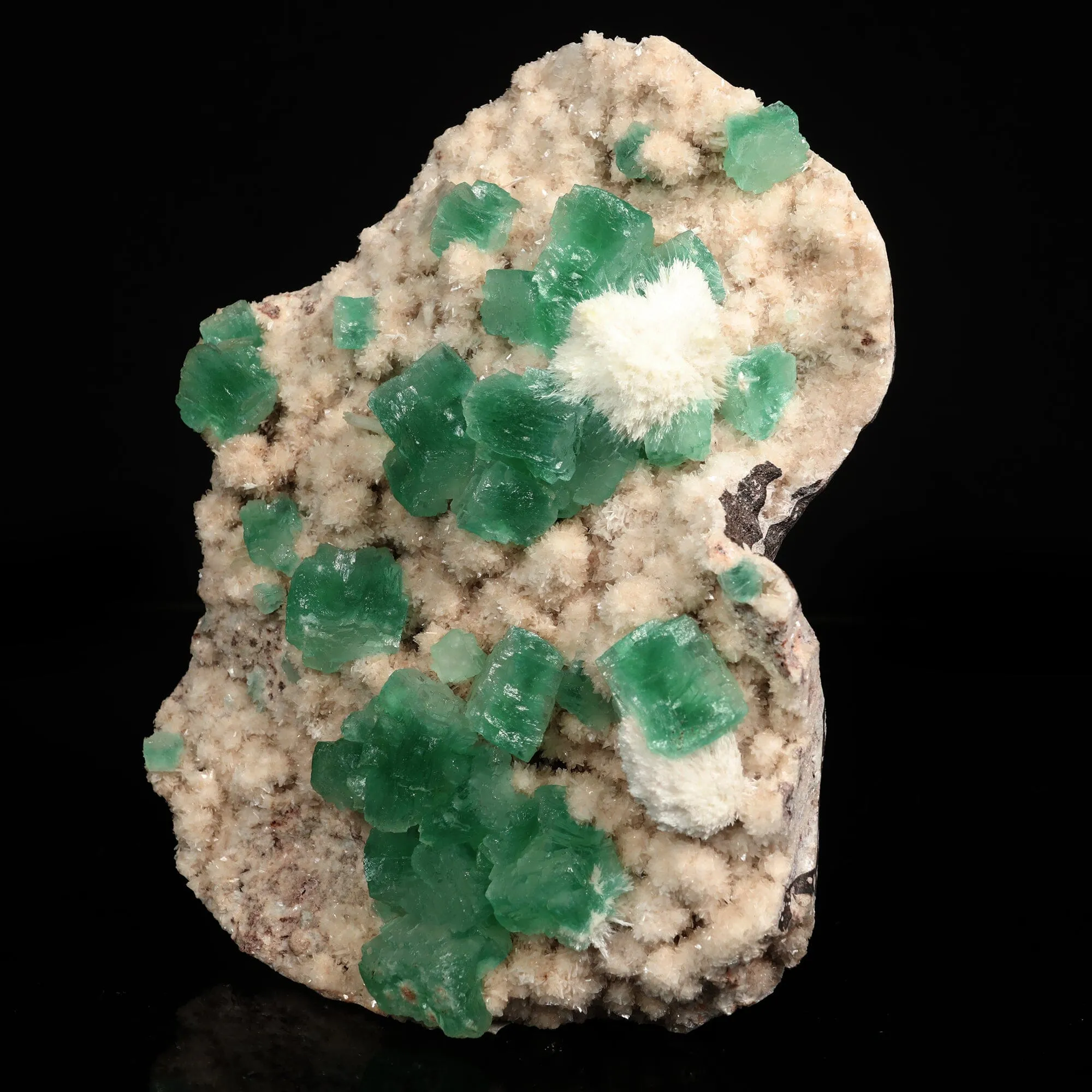 Apophyllite green with Mordenite Free Standing Natural Mineral Specimen - image 2