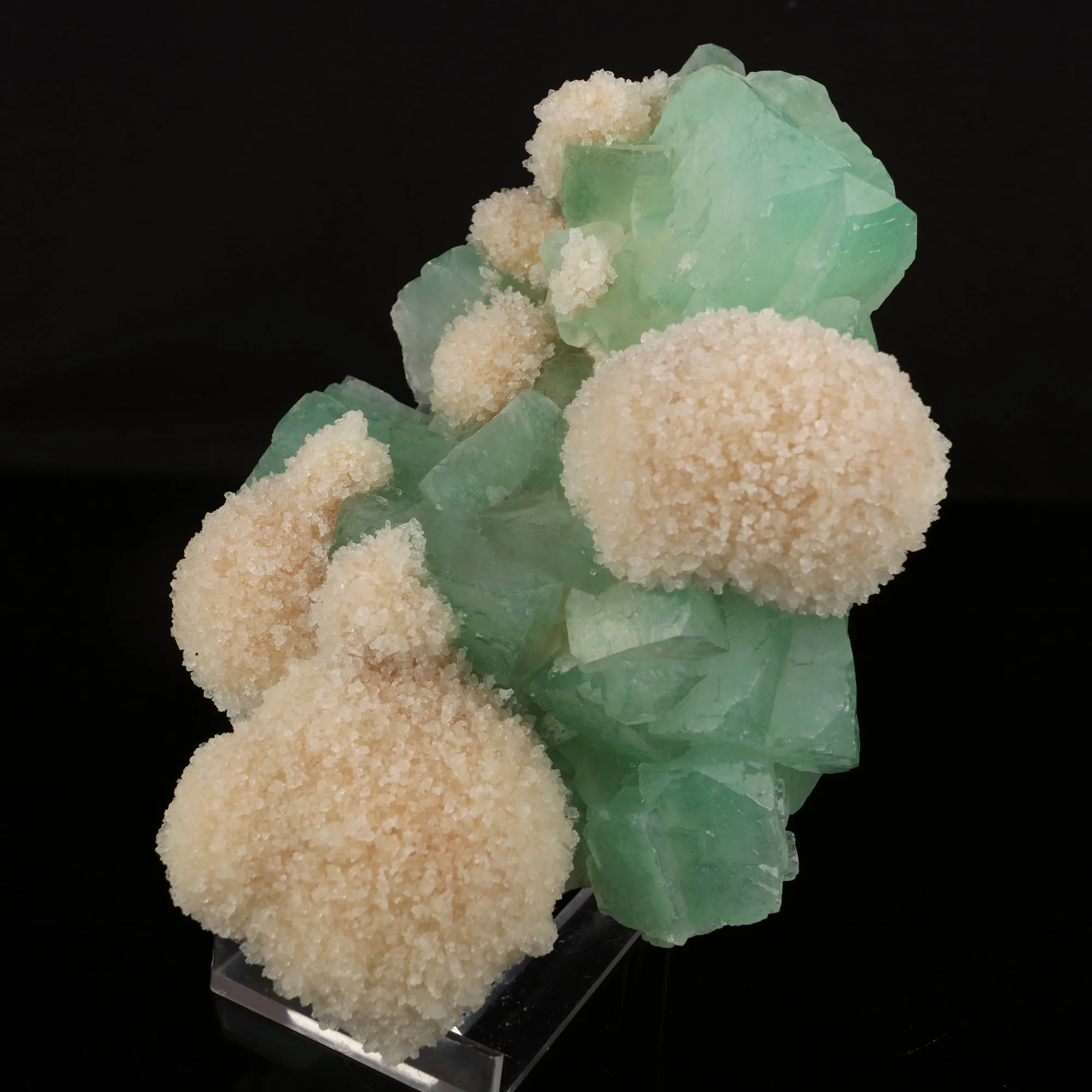 Apophyllite Green with Mordenite Natural Mineral Specimen - image 2