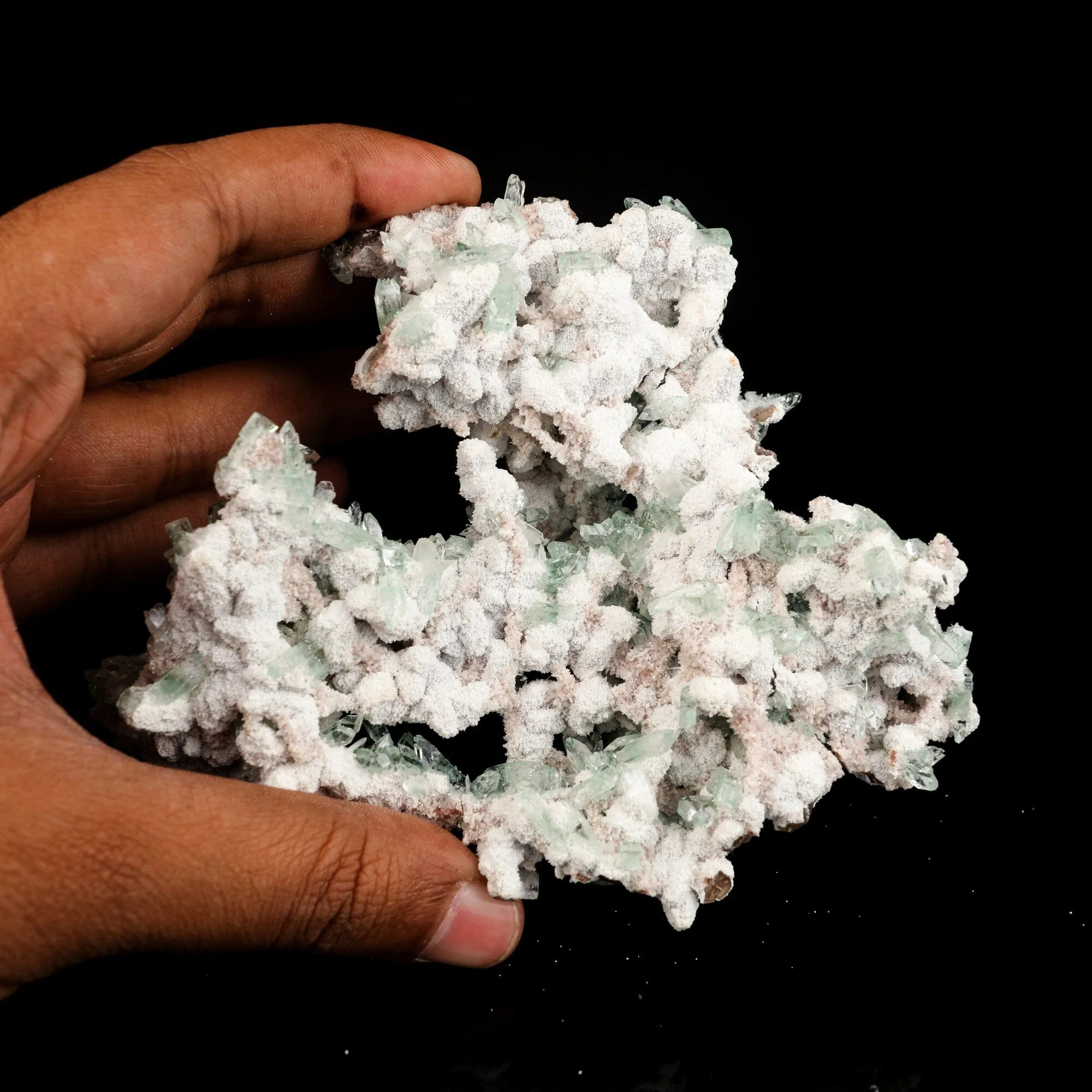 Apophyllite Green with Mordenite Natural Mineral Specimen - image 5