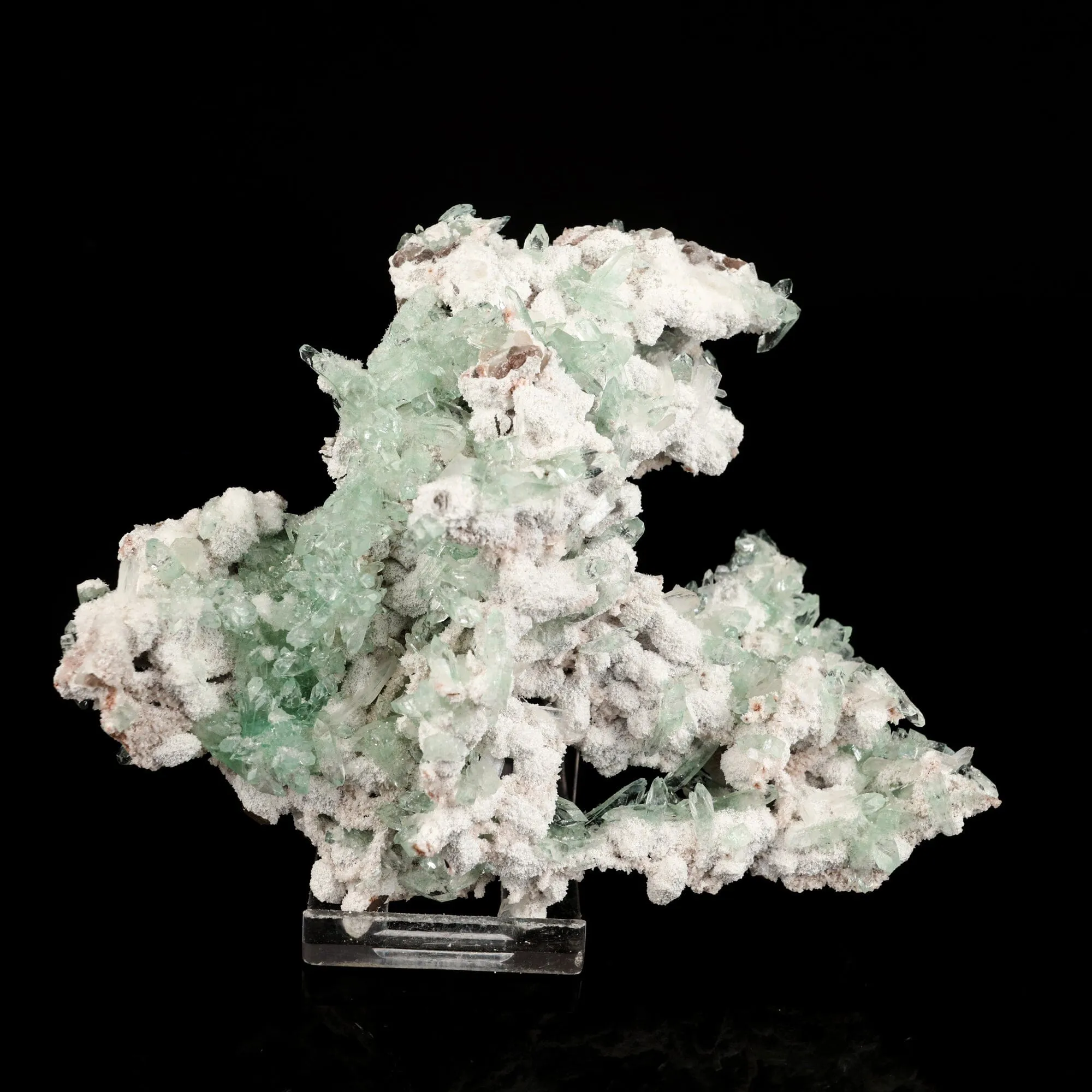 Apophyllite Green with Mordenite Natural Mineral Specimen - image 1