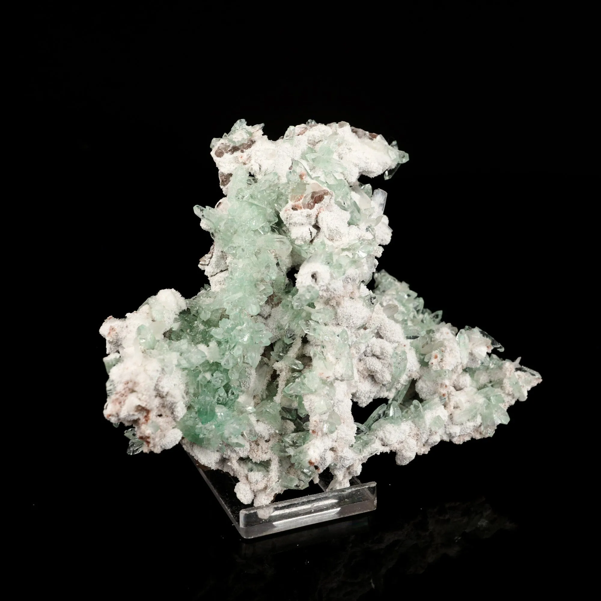 Apophyllite Green with Mordenite Natural Mineral Specimen - image 3