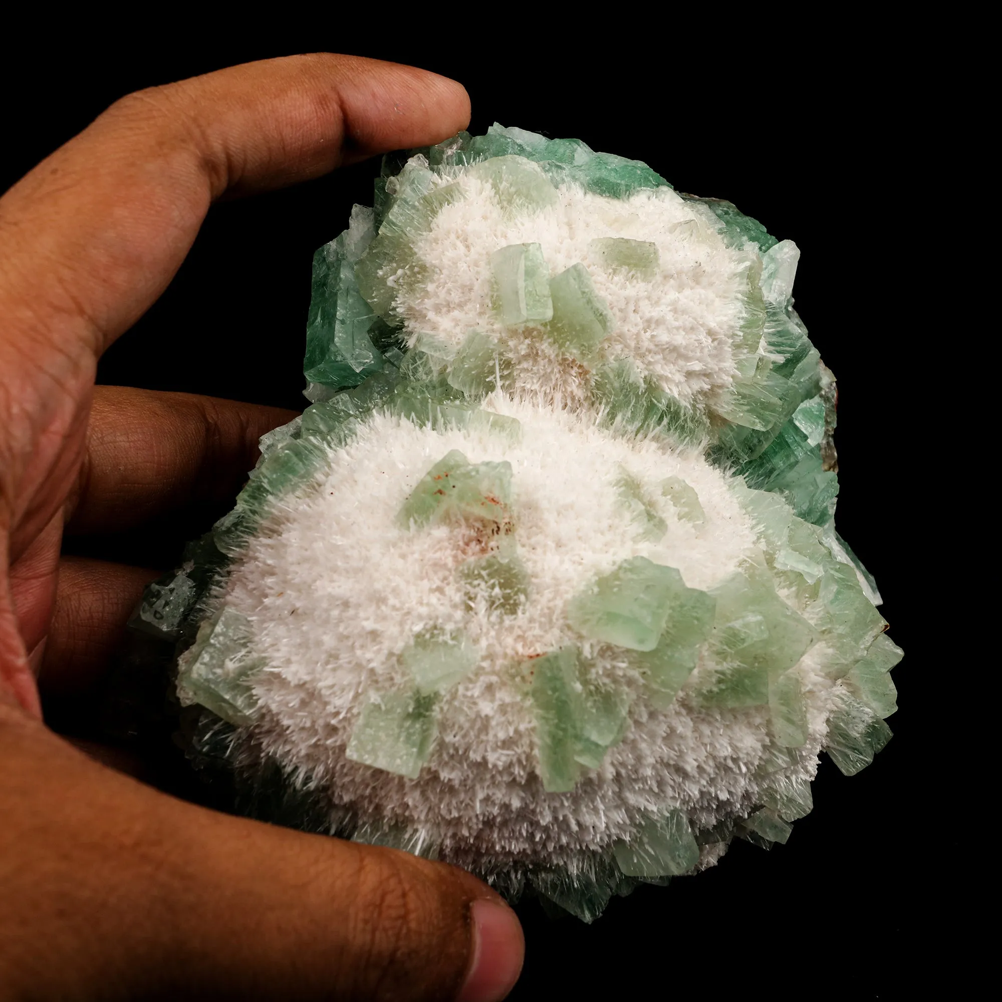 Apophyllite Green with Mordenite Natural Mineral Specimen - image 4