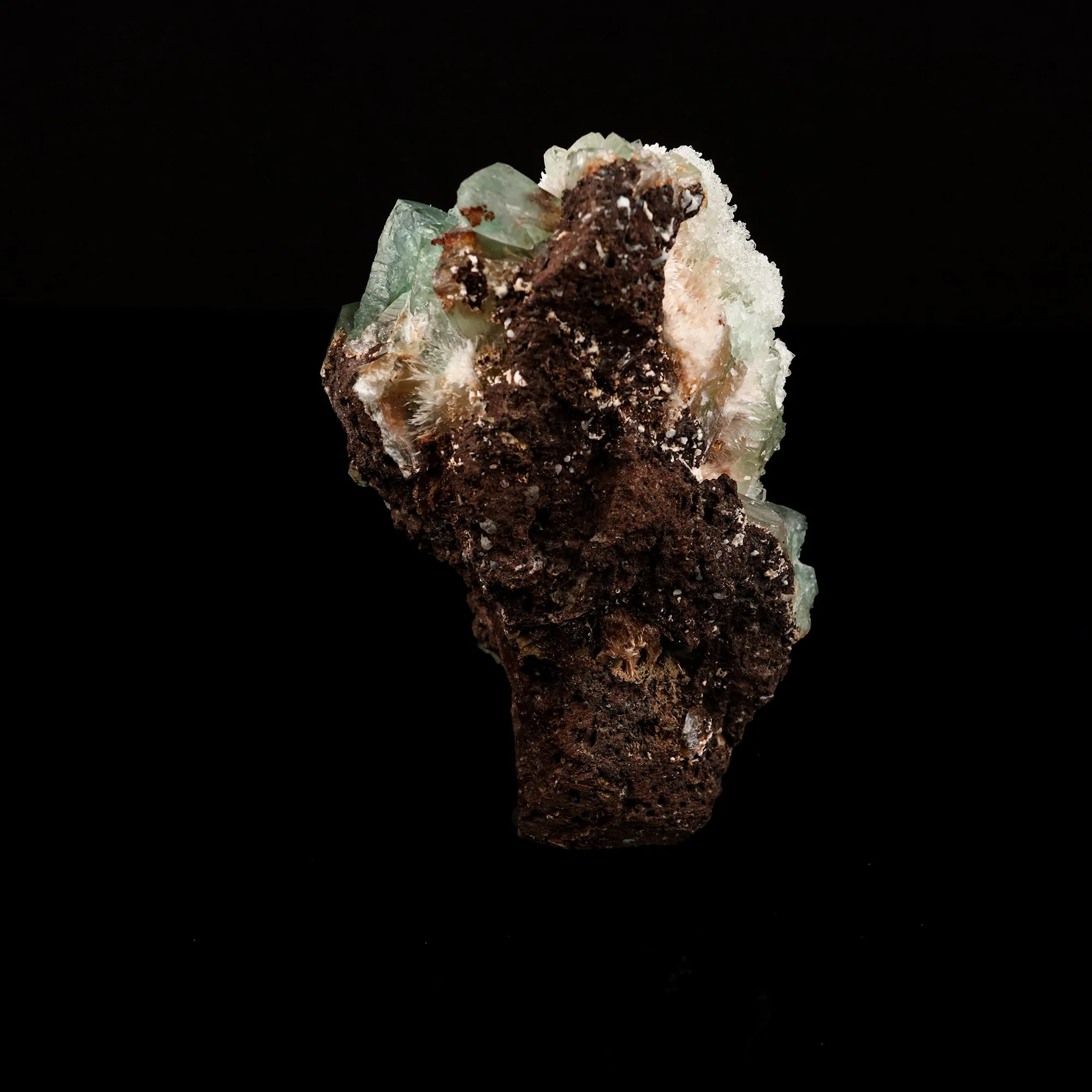 Apophyllite green with Mordenite Natural Mineral Specimen - image 5